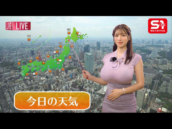 Lカップの木村愛心がお天気キャスターになったら 1