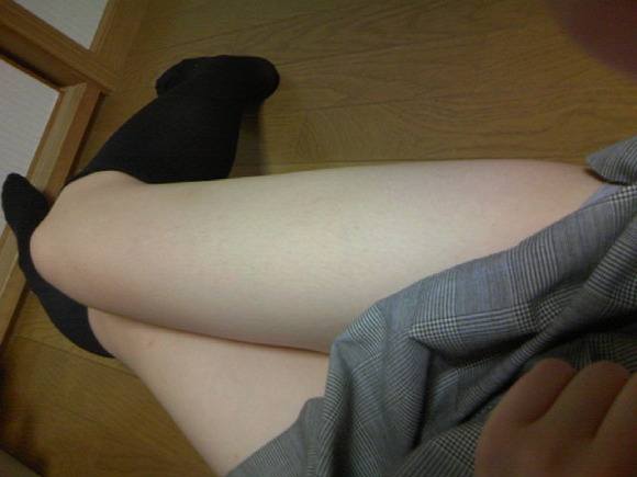 素人女神の脚フェチエロ写メ014