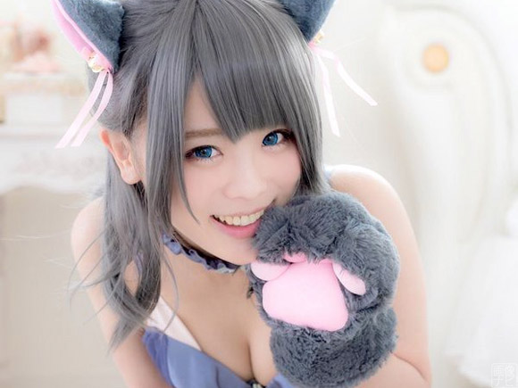 ネコ耳のエロコス画像。