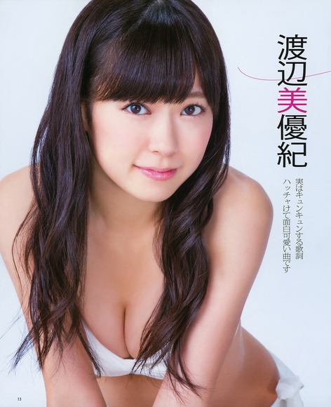 【NMB４８】渡辺美優紀がグラビアラッシュで恒例の入浴シーン＆メイドコス＆制服姿　画像×３０