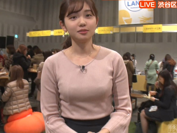 田中瞳アナ、ぴちぴちオッパイ浮き上がりブラ紐食い込む放送事故wwwwwwww