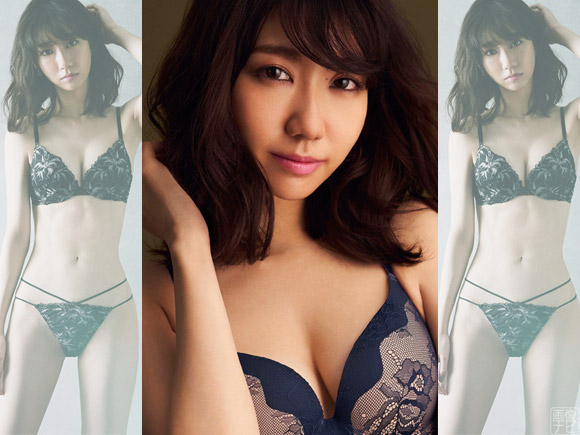 柏木由紀がエッチな下着モデルに