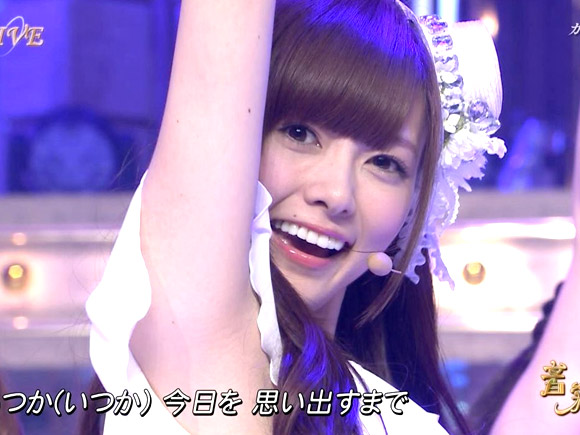 白石まいやんの腋フェチ画像