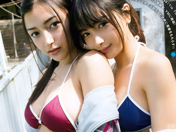 エリカ(18)&マリナ(16) ハーフの美人姉妹が水着デビュー