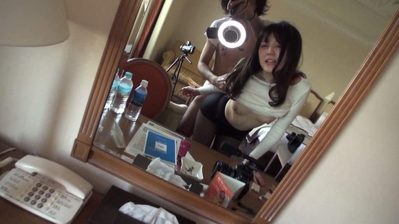 ドＭな女子のお尻と黒パンスト043