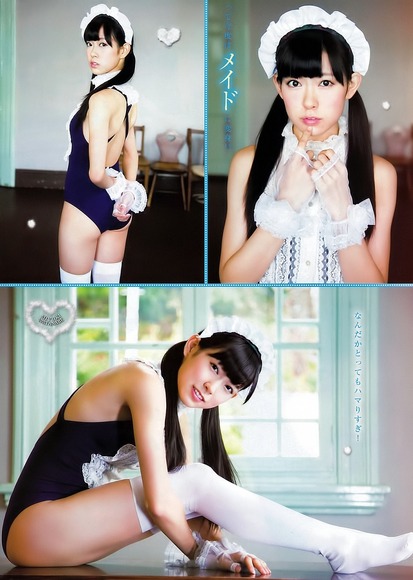 【NMB４８】渡辺美優紀がグラビアラッシュで恒例の入浴シーン＆メイドコス＆制服姿　画像×３０