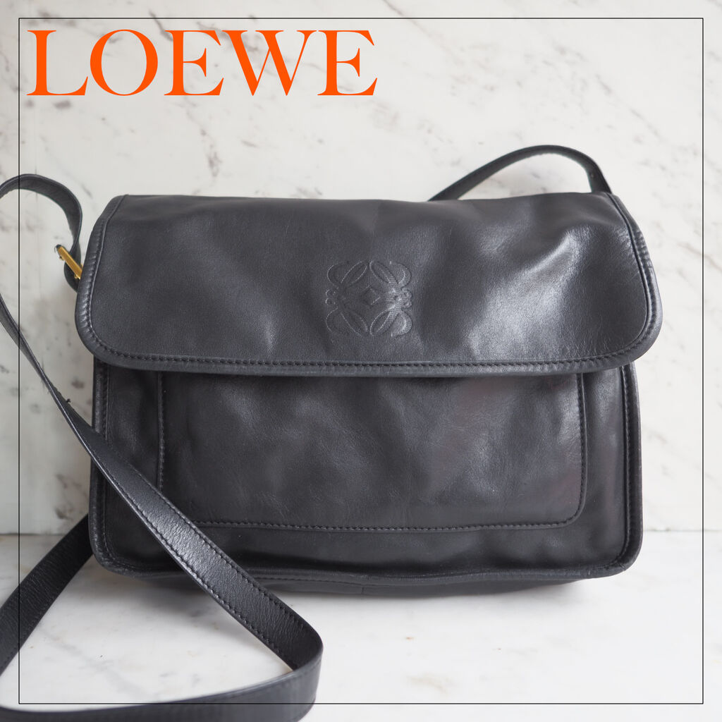 のくせ LOEWE - 良品 ロエベ LOEWE ナッパレザー ショルダーバッグの
