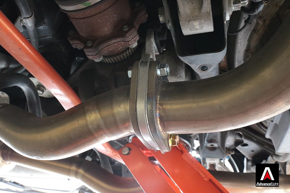 スカイラインクーペ v36 中間ストレートマフラー ckv36 中間ストレート