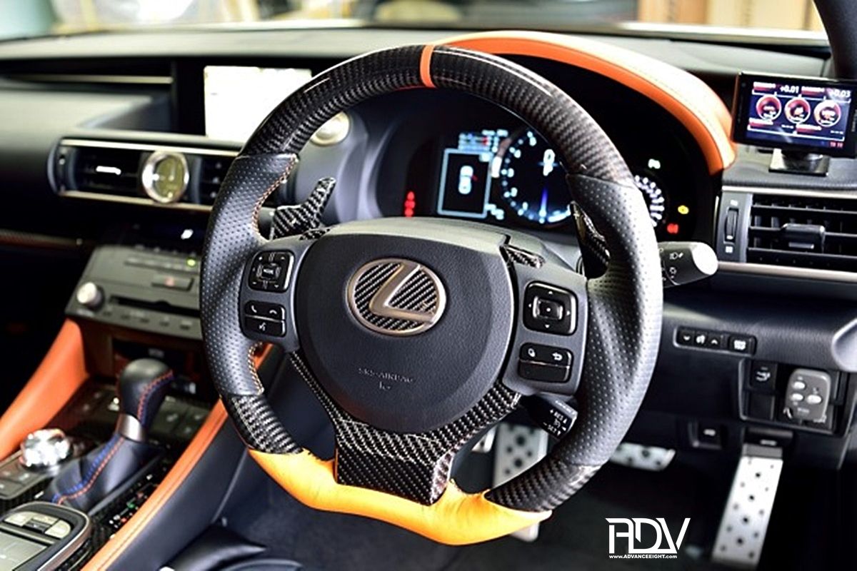 LEXUS RC-F ラッピング＆パドルシフト＆トムスアッパーパフォーマンス