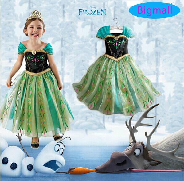 ハロウィン衣装人気no 1アナと雪の女王 アナ風プリンセスドレス 子供