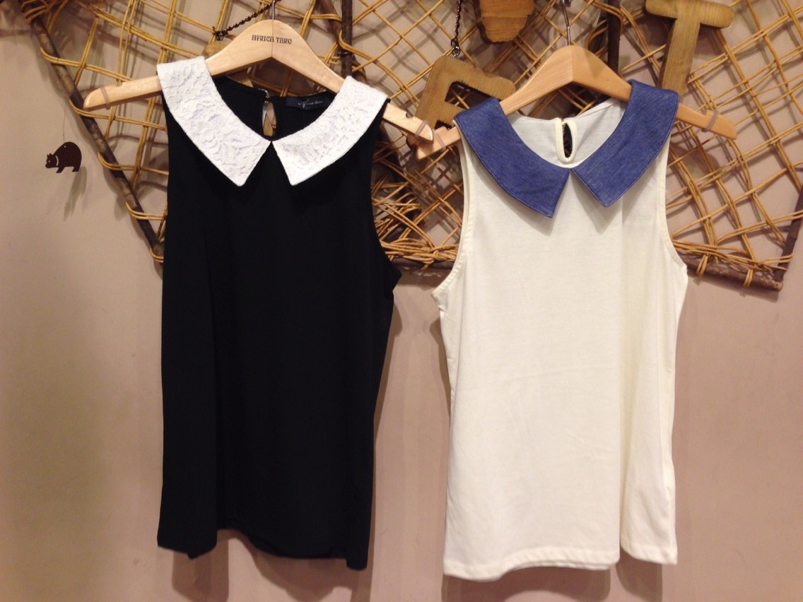 襟付きインナーカットソー W Africataro 日吉津店