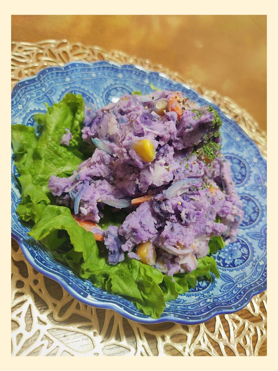 紫色のじゃがいも シャドークイーンのポテトサラダ ハロウィン仕様 あふろのごはんブログ 紫色のじゃがいも シャドークイーンのポテトサラダ ハロウィン仕様 あふろのごはんブログ