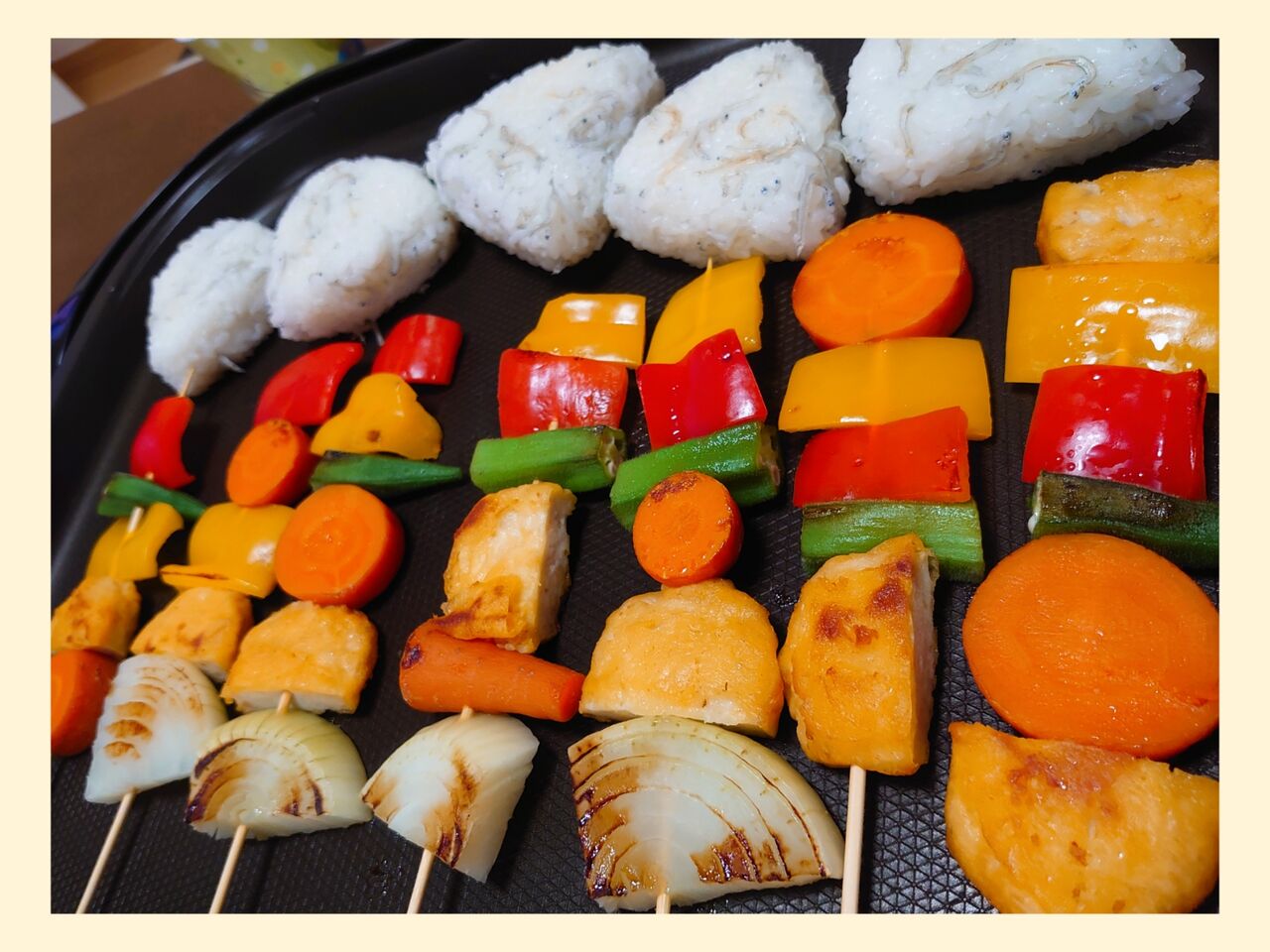 こどもバーベキュー串 あふろのごはんブログ