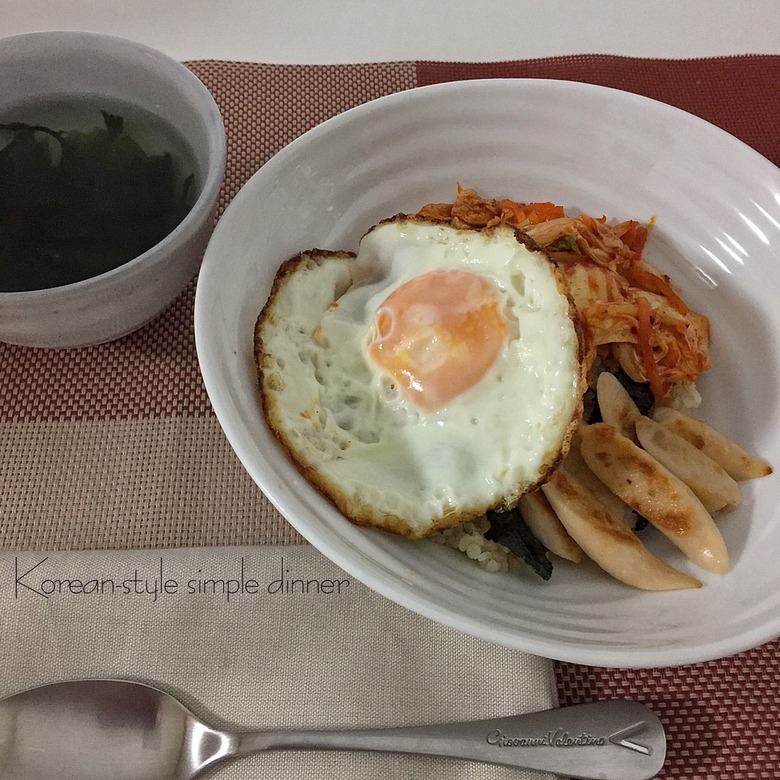 韓国 思い出のお弁当 風 簡単ワンプレートご飯 Life In One Day 花と猫 時々ｄｉｙ
