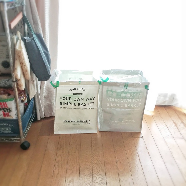 資源ゴミの分別に セリア ランドリーバスケット Life In One Day 花と猫 時々diy 資源ゴミの分別に セリア ランドリーバスケット Life In One Day 花と猫 時々diy
