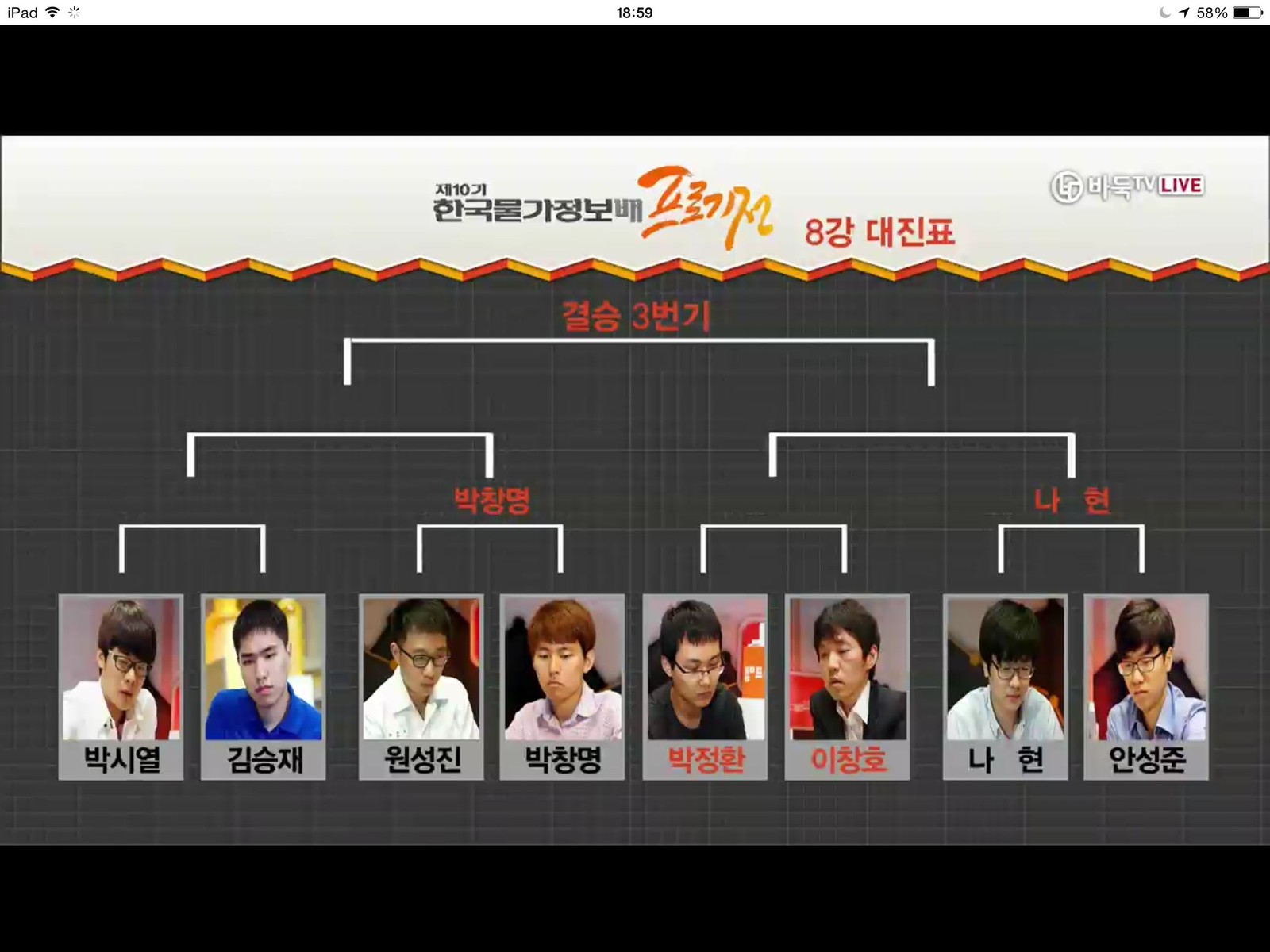韓国物価情報杯 ８強戦 パクジョンファンｖｓイチャンホ スクショまとめ Nitro15