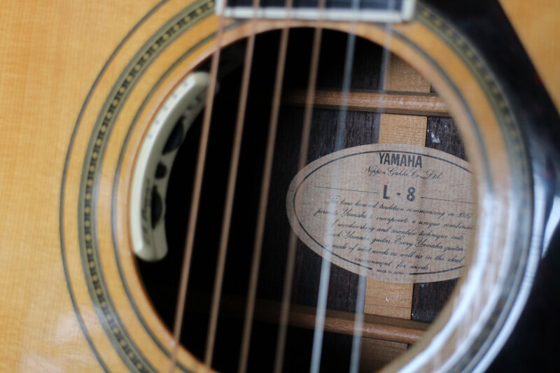 YAMAHA L-8 Early Model Acoustic Guitar Japan Vintage | eBay