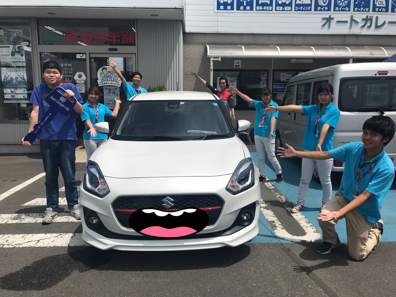 祝 新型スイフトrs 納車 オートガレージオオタのスタッフブログ 祝 新型スイフトrs 納車 オートガレージオオタのスタッフブログ