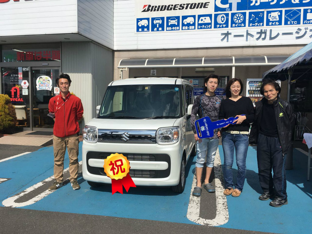 祝 スズキ 新型スペーシア納車 オートガレージオオタのスタッフブログ