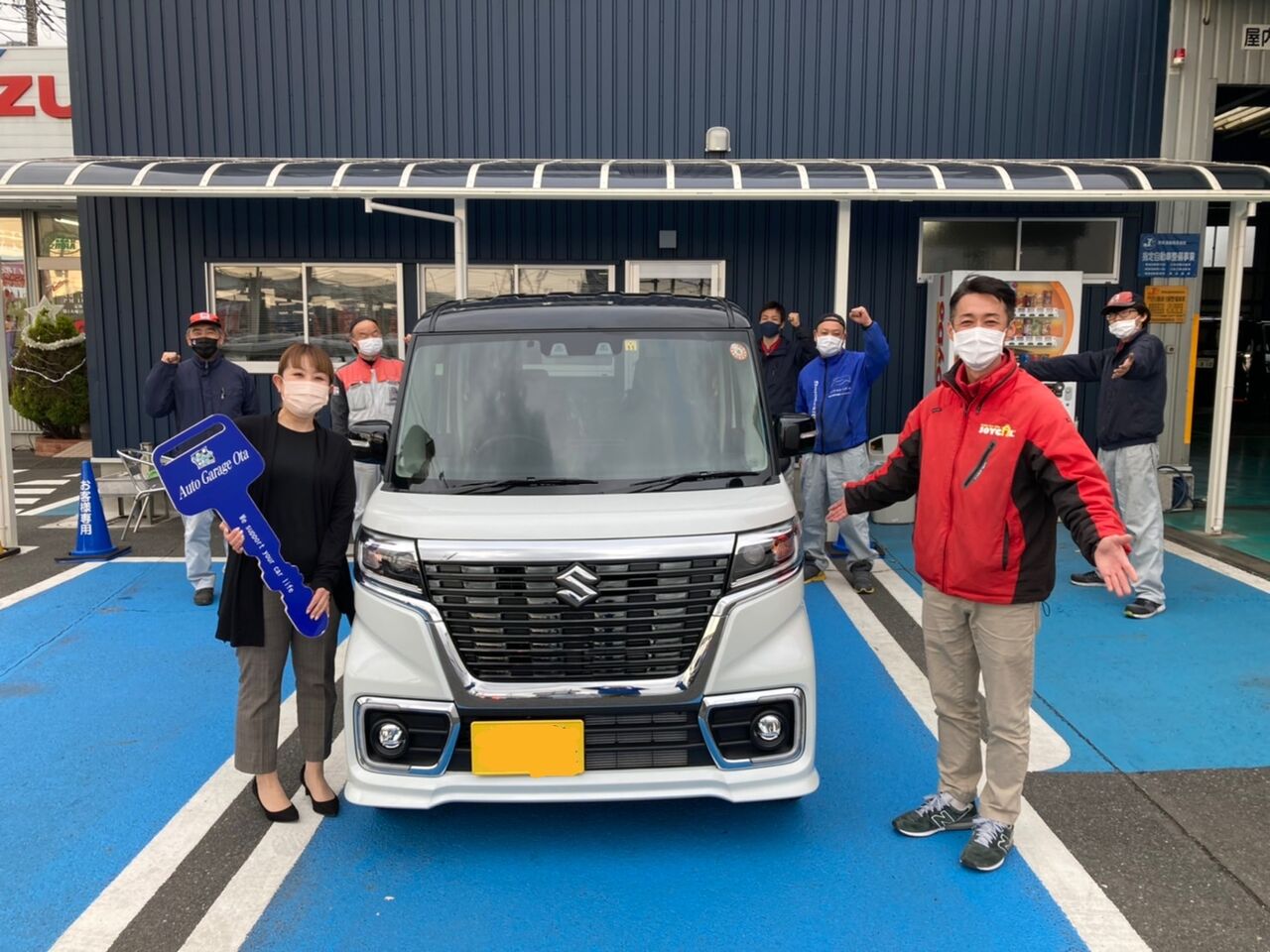 祝 スズキ スペーシアカスタム 納車 オートガレージオオタのスタッフブログ