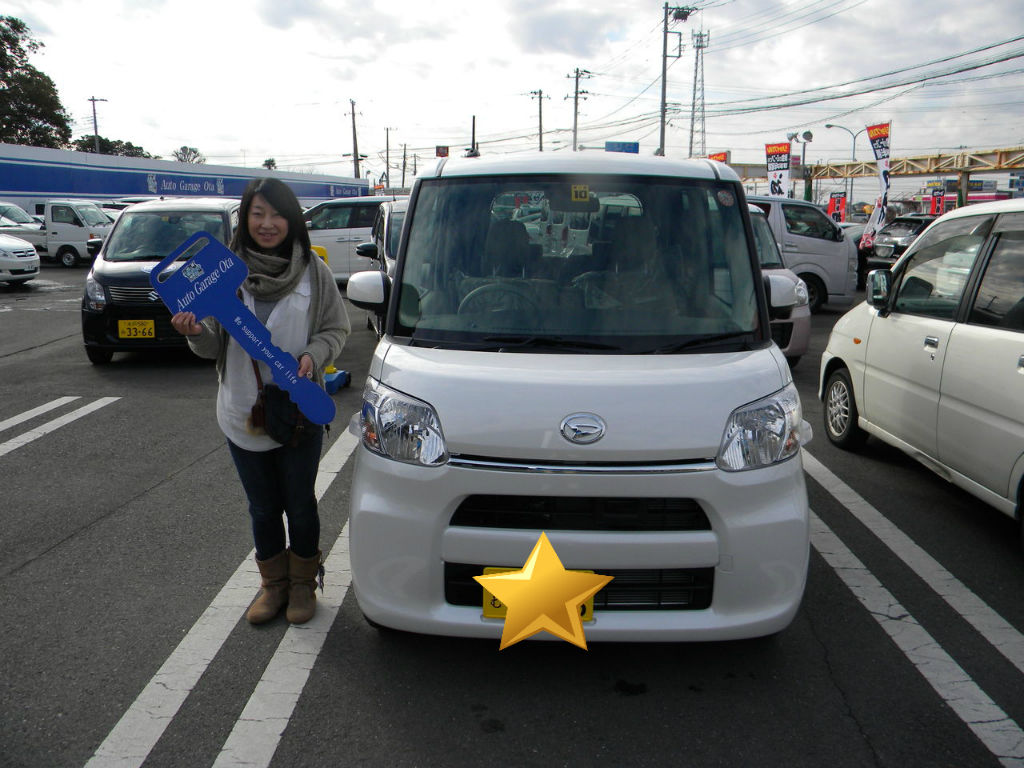 祝 タント納車 オートガレージオオタのスタッフブログ