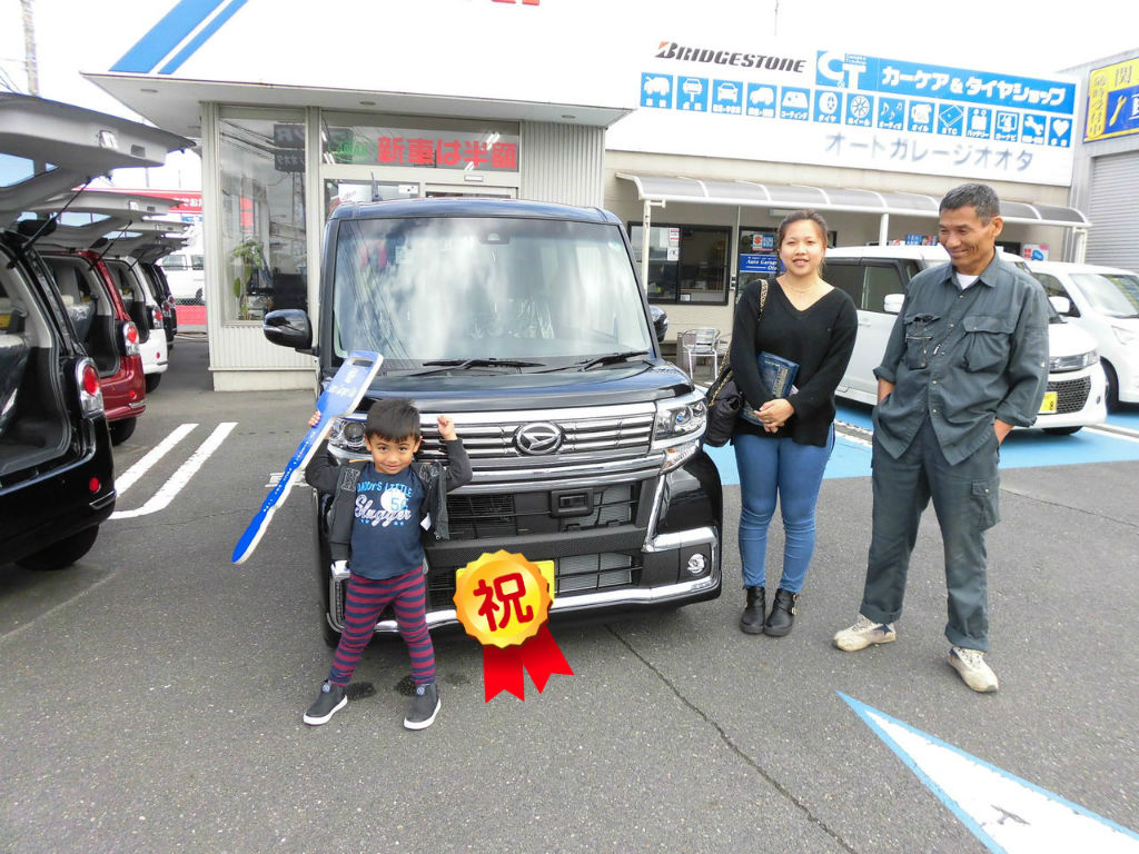 祝 ダイハツ タントカスタム納車 オートガレージオオタのスタッフブログ