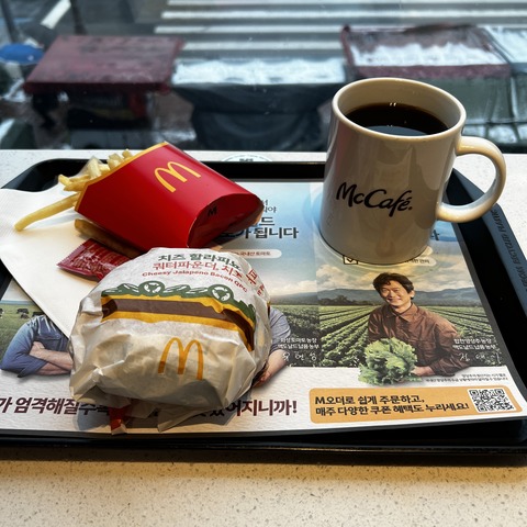 韓国マクドナルド 期間限定『チーズハラピーニョクウォーターパウンド
