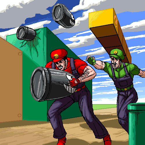 ウルトラスーパーデラックスマリオブラザーズ その１ アサメグラフ