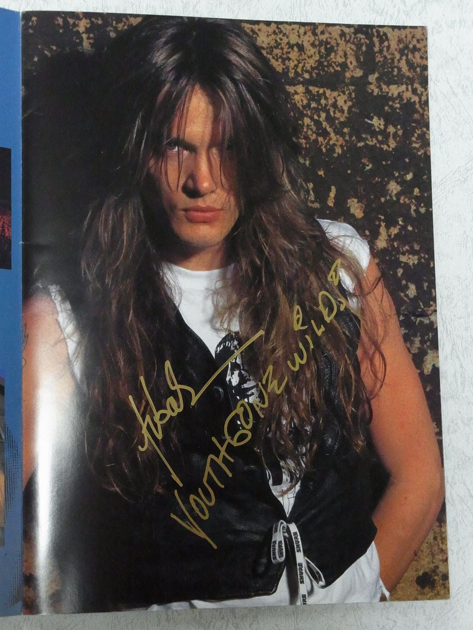 セバスチャン・バック サイン : 人生はROCKだ！って言えたらいいな～