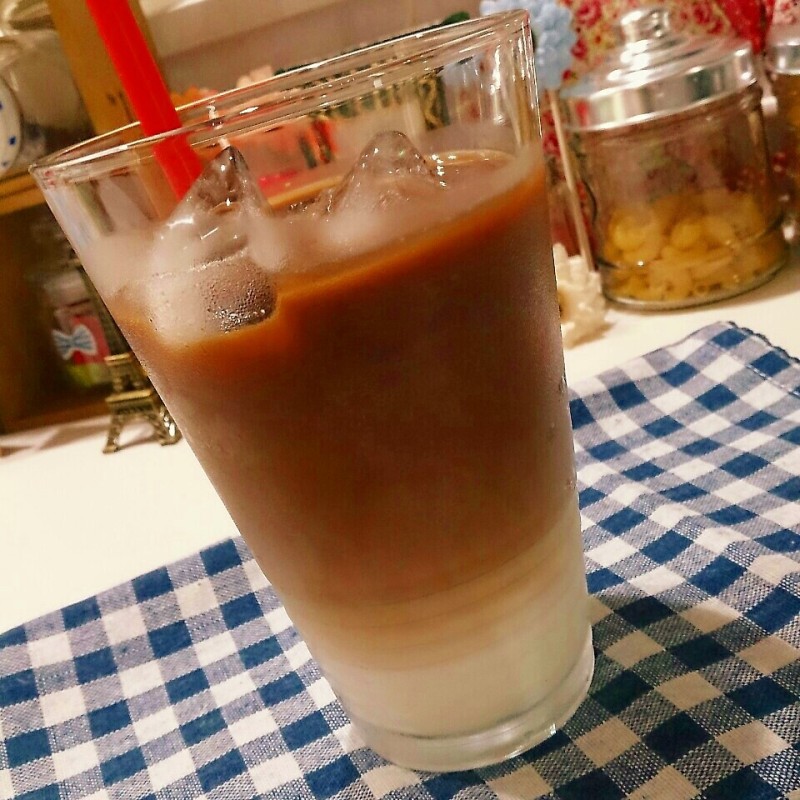 朝からカフェ風♪リッチな気分でカフェラテちゃん♪