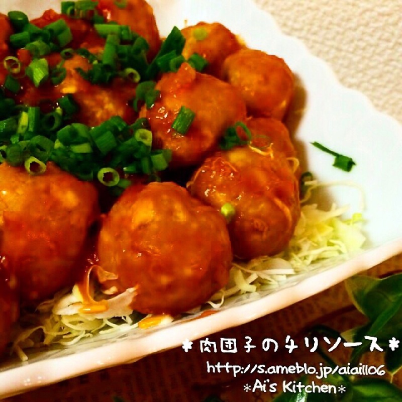 豆腐でかさまし&ヘルシー♡食欲そそる肉団子チリソース♡