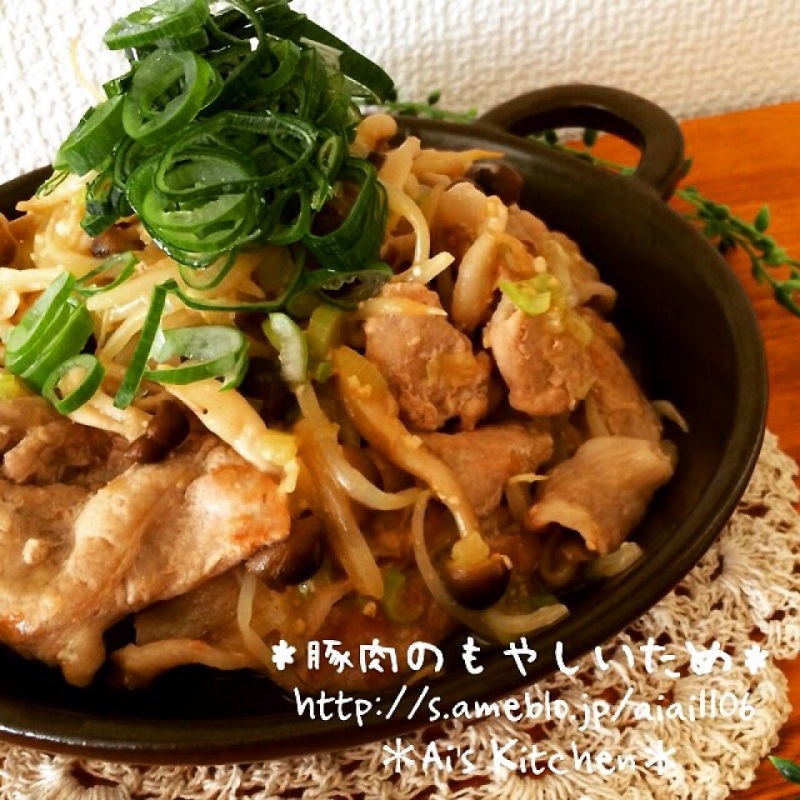 食欲そそる♡何にもやりたくない日も！豚肉のもやし味噌炒め♡