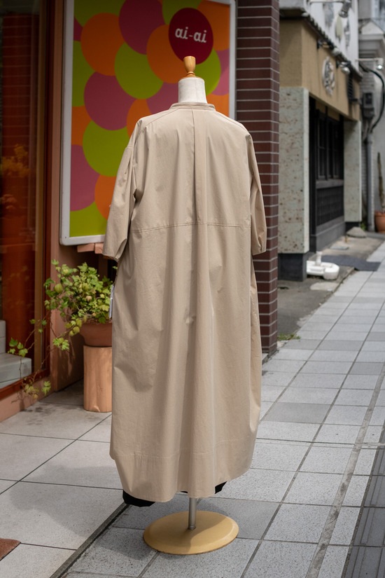 【Apaiser lame】ロングシャツワンピース