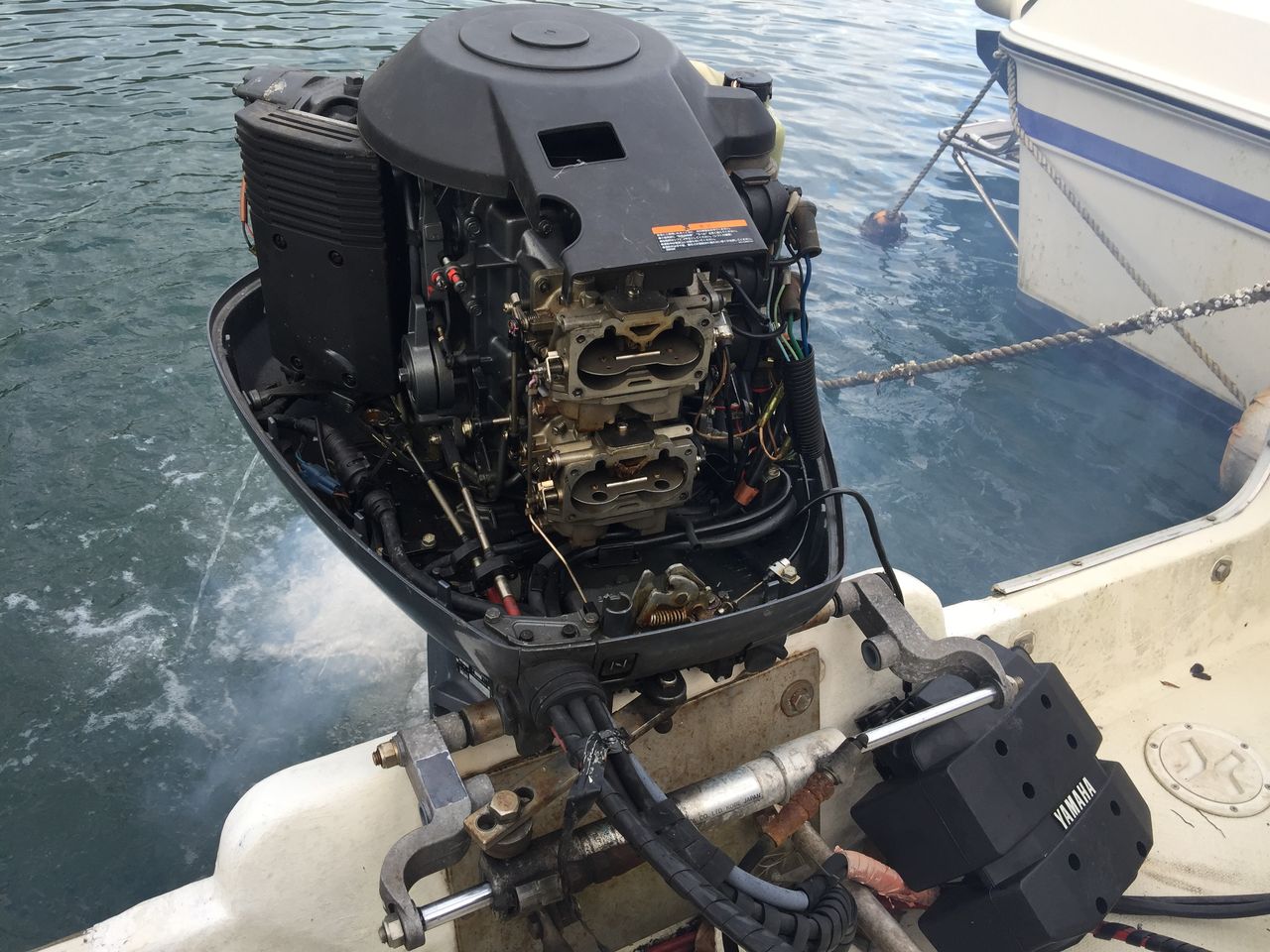 ヤマハ 2サイクル 140馬力 始動不良 饗庭ボートサービスの