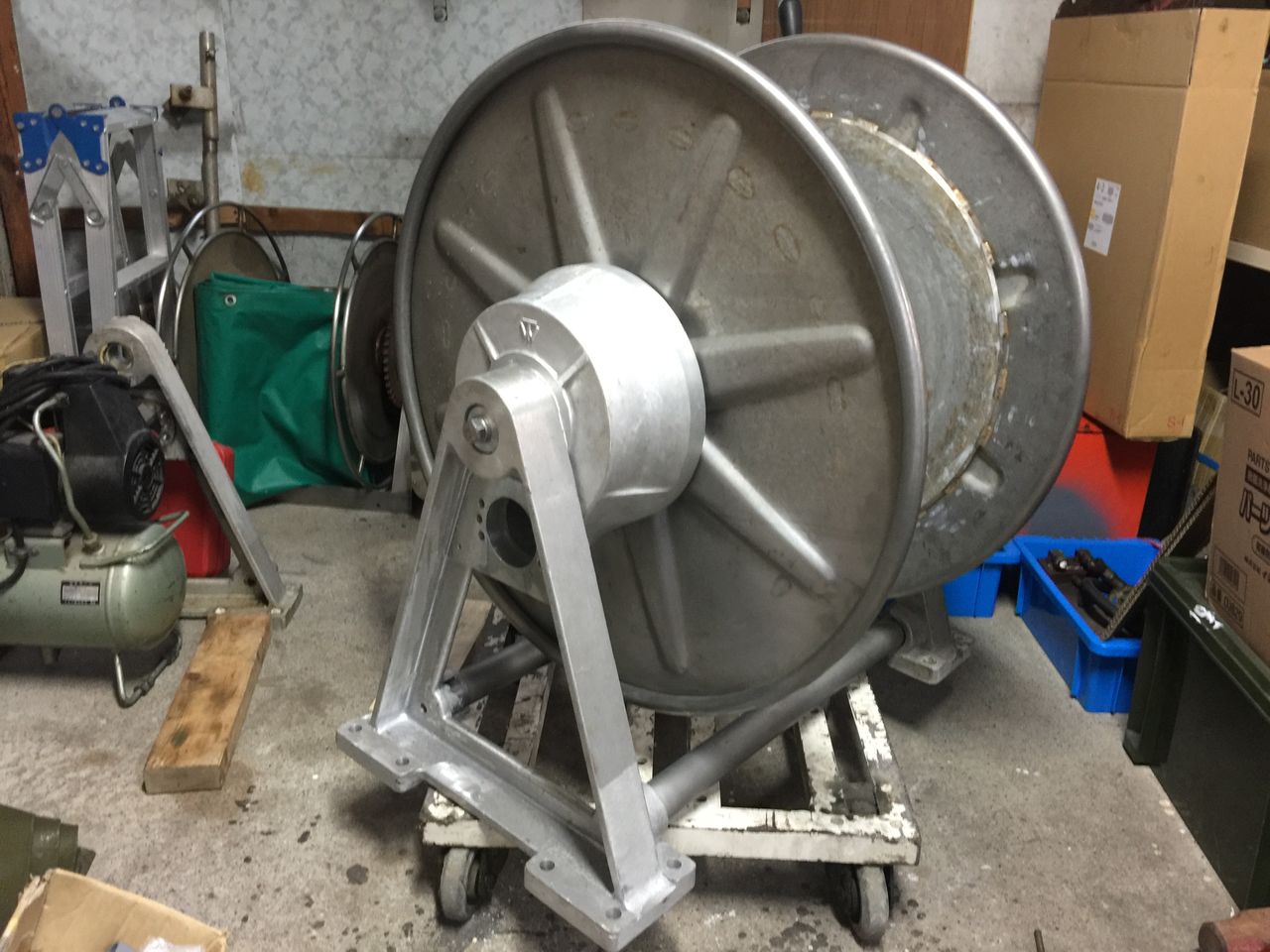 アンカーウインチ完成 一歩手前 饗庭ボートサービスの