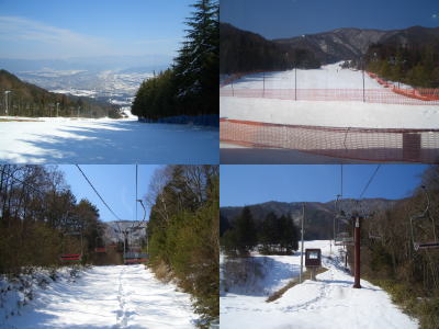 伊那スキーリゾートから見る雪景色