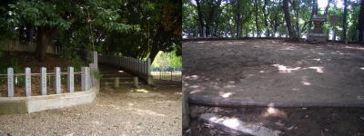 御旅所(おたびしょ)古墳の入口