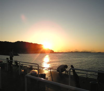 海や山側から登ってくる朝日