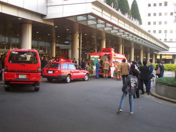 名古屋駅前のターミナル封鎖
