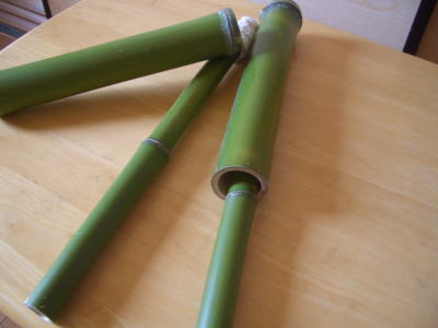 手作り水鉄砲!青竹で製作