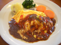 トロトロタマゴのハンバーグ