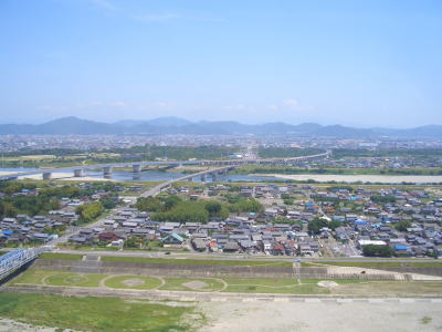 国営木曽三川公園の138ツインアーチから見える景色
