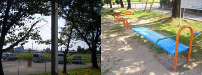 道風公園にある健康設備