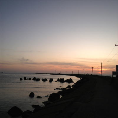 夕方の九頭竜川