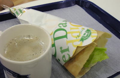 クレープ&ジェラートのお店のランチセット