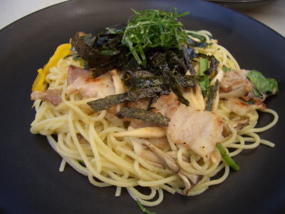 イベリコ豚の和風パスタ