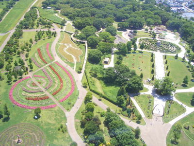 国営木曽三川公園の138ツインアーチから見える景色