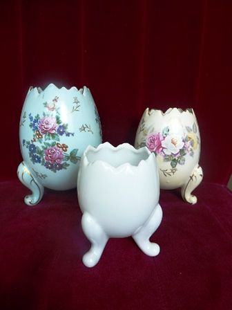 たまご型花入れ3点