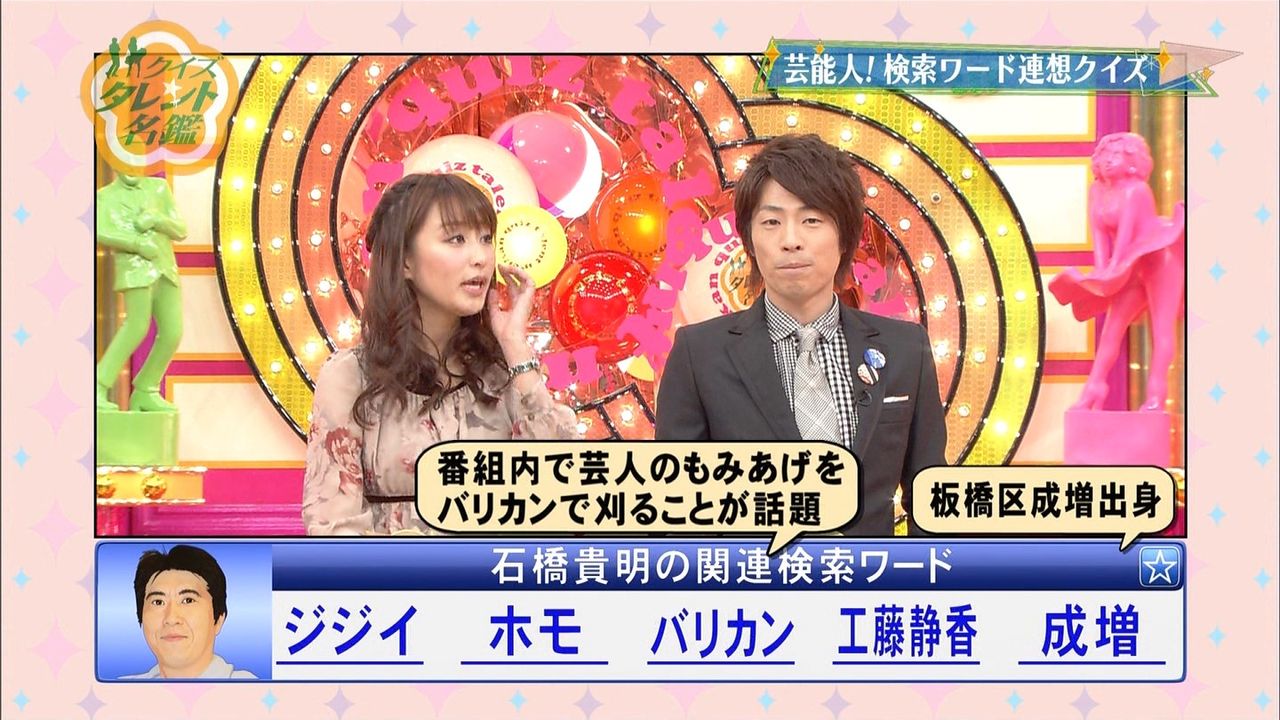 枡田絵理奈 クイズ タレント名鑑 キャポー