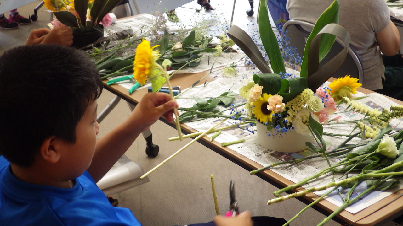 楽しい 花あそび してみませんか 会津坂下農業普及所ブログ 今日も現地活動中